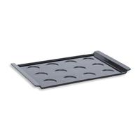 Lacor - 60750 - Bandeja Catering, Bandeja Catering Moderna, Catering y Eventos, Reutilizable e Irrompible, Libre de BPA, 100% Apilable, Negro, 12 Cavidades, Medidas: 42x8.5 cm