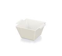 LACOR - 60756 - Cestillo Degustare, BPA Free, Blanco, Set de 6 Unidades, Reutilizable e Irrompible, Apto para Lavavajillas, Vajilla para Catering y Celebraciones, Melamina, 140 ml