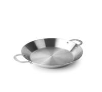 LACOR 60834 - Paellera TriChef - Acero inox 18/10, 34 cm, Sin Antiadherente