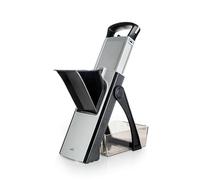 Lacor - 60860 - Mandolina Vertical Plus, Cuchilla de Acero Inoxidable, BPA Free, Medidas: 31x41 cm, 4 Tipos de Corte, Plegable