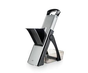 Lacor 60860 - Mandolina Vertical Plus, Cuchilla de Acero Inoxidable | En acero inoxidable, para un uso práctico y profesional en cocina; libre de BPA, aporta un acabado cuidado a tu presentación