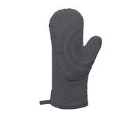 Lacor 61033 - Guante Cocina Algodón y Silicona - Negro - Menaje Profesional | En silicona flexible, protege del calor al manipular; ideal para cocina profesional y uso diario en casa, versátil y duradero