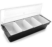 Lacor 61134 - Contenedor Alimentos, Plateado, 4 Cavidades (750 ml)