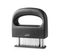 LACOR - 61250 - Ablandacarne Black, Acero Inoxidable 18/10, 48 Cuchillas, Cuchillas Retractoras, Mango Ergonómico Antideslizante, Cubierta Protectora, Para Todo Tipo de Carnes, Cuchillas 6x3 cm