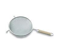 Lacor Colador doble malla 61320, acero inoxidable plateado, 20 cm, 2 ganchos