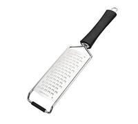 Lacor - 61343 - Rallador de Cocina Grueso, Acero inxidable, Rallador de queso, verduras, limón, Con mango Antideslizante, Amplia superficie de rallado, 23,5 x 7,5 cm