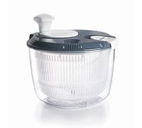 Lacor - 61422 - Centrifugadora KLEIN de Gran Velocidad, Pomo Giratorio, Sistema de Bloqueo, 3 piezas: Escurridor, Rejilla, Bol, 100% libre BPA, Ø 20,5 x 19 cm, Gris