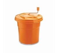 LACOR 61425 - Centrifugadora Manual 25 litros - Naranja - Menaje de Cocina | Para un uso práctico y profesional en cocina; con 25 L de capacidad, ideal para cocina profesional y uso diario en casa