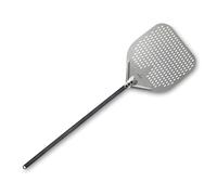 LACOR - 61466 - Pala Pizza Fuoco, 30 x 30 x 120 cm, Aluminio Anodizado, Base Perforada, Uso Profesional, Apta para Hornos de Piedra, Leña o Eléctricos, Ligera, Robusta y Manejable