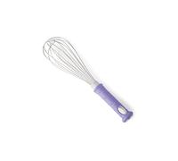 Lacor - 61591 - Batidor FIBREGLASS, Varillas Acero Inoxidable 18/10, Mango Ergonómico con Fibra de Vidrio, Color morado, Antialérgico, 30cm, Apto para el Lavavajillas