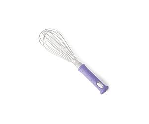 Lacor - 61591 - Batidor FIBREGLASS, Varillas Acero Inoxidable 18/10, Mango Ergonómico con Fibra de Vidrio, Color morado, Antialérgico, 30cm, Apto para el Lavavajillas