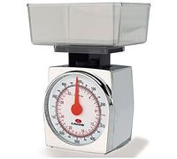 Lacor 61702 - Bascula Cocina plástico Cromado 1Kg - Menaje Profesional