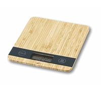 Lacor 61712 Báscula Bamboo, 21'8x18'8x2'1 cm, Acero 18/10