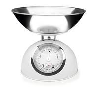 Lacor - 61714 - Bascula Cocina Retro de Acero 5kg - Rojo