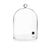 LACOR - 61811 - Campana para Ahumador de Cócteles, Tapa de Cristal con Válvula, Vidrio Borosilicato, Max. 200 grados C, Ø18.5 cm, Alto: 22 cm
