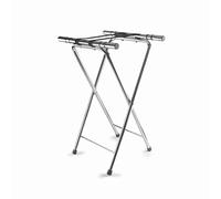 Lacor - 61870 - Soporte Bandejas Hostelería, para Todo Tipo de Bandejas, Máxima Estabilidad, Pies Antideslizantes, Plegable, Acero Inoxidable, 41.5x52x82 cm