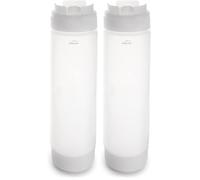 LACOR - 61980 - Botella Biberón, Recipiente para Salsas, Bote para Salsas, Polipropileno, No Gotea, Boquilla de Silicona, Libre de BPA, 700 ml (Paquete de 2)