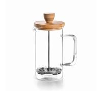 Lacor 62163 Cafetera Francesa, Prensa Café, Cafetera Prensa con Émbolo, Jarra Francesa para Café de Filtro, Wood, 0.35 l