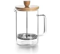 Lacor 62168 Cafetera Francesa, Prensa Café, Cafetera Prensa con Émbolo, Jarra Francesa para Café de Filtro, Wood, 0.80 l