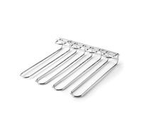 LACOR - 62254 - Soporte de Copas Due, Capacidad para 12 Copas, Fijación en Techo o Pared, Hierro, Color Gris Metalizado, 29x31,5 cm
