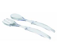 Lacor - 62399 - Tenedor + Cuchara De Ensalada Acrilicos 30 cm