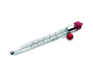 Lacor 62533 - termómetro para azúcar Cristal Transparente - Uso Profesional | En cristal templado, para un uso práctico y profesional en cocina; ideal para cocina profesional y uso diario en casa