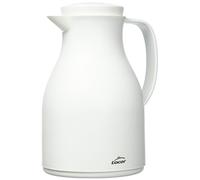 Lacor 62575 62575-Jarra Termo Libre de BPA con Doble Pared y Capa de Vidrio en el Interior, Blanco Mate, 1'00 L, 1 Liter, Polipropileno