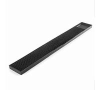 Lacor - 62628 - Alfombra o Tapete de bar 100% Antideslizante de Caucho Termoplástico, para evitar goteo de Cócteles o Bebidas, libre de BPA, Medidas 60x8x1,8 cm, Negro