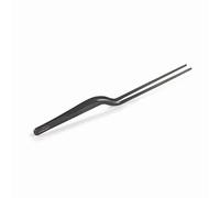 LACOR - 62872 - Pinzas de Cocina de Precisión para Emplatar Titan Black, Acero Inoxidable 18/10, Mango Antideslizante, Máxima Calidad, Longitud 21 cm, Negro Mate