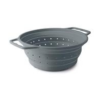 Lacor - 62884 - Escurridor Plegable, Colador de Cocina, Con asas, Ahorro de Espacio, Multifuncional, Apto para el Lavavajillas, Resistente y Ligero, Silicona, Libre de BPA, Ø20 cm