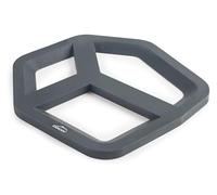 Lacor - 63043 - Salvamantel Unite, Protector de Silicona, Tapete Protector de Encimeras y cualquier Superficie, Resistente a Altas Temperaturas, Flexible y Antideslizante, 16x16 cm, Gris