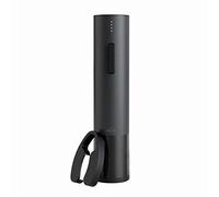 LACOR - 63056 - Sacacorchos Electrico Black Luxe de Acero Inoxidable, Abridor de Vino Automático, diseño Elegante, Moderno y Ergonómico, Iluminación e Indicador LED, 4.8x22 cm, Negro Mate