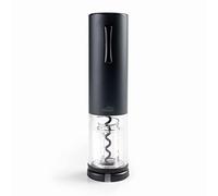 Lacor - 63057 - Sacacorchos Electrico Black Luxe de Acero Inoxidable, Abridor de Vino Automático, diseño Elegante, Moderno y Ergonómico, Iluminación e Indicador LED, Ø 5x19 cm, Negro Mate
