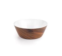 LACOR - 63080 - Bol Redondo Wood, Melamina de Alta Calidad, Aspecto Natural a Madera, Ligero y Resistente, Libre de BPA, Apto para Lavavajillas, Apilable, Ø12,5 cm, Capacidad 0,3L