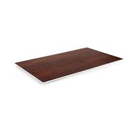 Lacor - 63087 - Bandeja rectangular Wood, Melamina, BPA Free, 32,5x26,5x1 cm, Apilable, Apta para lavavajillas, no Apta ni para Horno ni Microondas