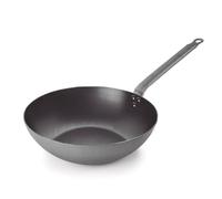 Lacor - 63233 - Wok Ferrum, Wok Hierro 100% Natural con Antiadherente Tri-Capa, Libre de PFOA, Mango Ergonómico, Apto para Todo Tipo de Cocinas, Alta Conductividad Térmica, Ø32 cm, Espesor 2 mm
