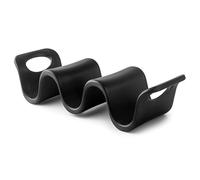 LACOR - 63282 - Soporte para Tacos, Melamina, 2-3 Tacos, Diseño Ondulado, Ranuras en V, No Apto para Cocinar, Resistente, No Apto para Microondas, Apto para lavavajillas, Apilable, BPA Free,18x6x4cm