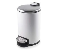 LACOR 63307 - Papelera de Reciclaje, Acero Inoxidable, Blanco, 3 L