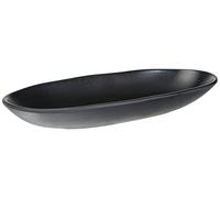 LACOR 63375 - Fuente rectangular melamina Black 32x14x4 cm - Hostelería | En melamina resistente, para servir y presentar en mesa; ideal para cocina profesional y uso diario en casa, de gran utilidad