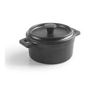 MINI-COCOTE MELAMINA D10CM C/TAPA BLACK