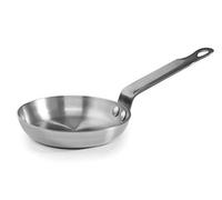 Lacor 63614 - Sartén Blinis Ferrum sin antiadherente, 14 cm - Profesional | Para dorar, freír y saltear a diario; antiadherente fácil de limpiar, ideal para cocina profesional y uso diario en casa