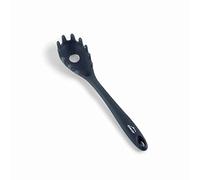 LACOR - 64470 - Servidor de Espaguetis Grey, Cuchara para Pasta, Silicona, Utensilios de Cocina, Mango Ergonómico, Antiadherente, Resistente Altas Temperaturas, Apto para Lavavajillas, Longitud 27 cm