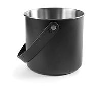 Lacor 65418 65418-Enfriabotellas Inoxidable, 18 cm, Acero 18/10, 4'0 L Moon Black