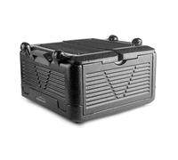 LACOR - 66068 - Caja Isotérmica Plegable, Temple, 26 Litros, EPP, Nevera Portátil, Ligera y Resistente, Conserva Frío y Calor, Impermeable, Caja Térmica para Catering con Asas, Negro