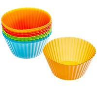 LACOR 66745 - Set 12 moldes muffin | Silicona | Libre de BPA | Para horno | | En silicona flexible, listo para el uso diario en cocina; apto para horno, libre de BPA, de 7 cm de diámetro, muy práctico