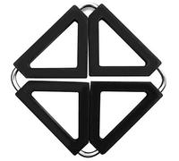 Lacor Salvamanteles de silicona 66752 desplegable 16x16 cm Negro