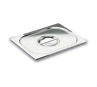 Lacor 66904D - Tapa Encastrada para Cubeta Gastronorm 1/4 Con Asa Acero