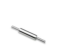 Lacor 67140-Rodillo de amasar, Tetera de Acero Inoxidable 18/10, Plata, 20 cm (Uso) - 40 cm (Total)