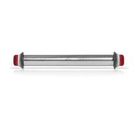 LACOR 67143 - Rodillo Amasar Cocina, 4 Discos Extraíbles, Acero Inoxidable, Marcas de Medición Grabadas, Todo tipo de Masas, 41,5 cm, Apto para Lavavajillas, Gris