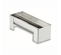 Lacor 68001 - Molde 1/2 caña, desmontable, redondo, 25 cm, inoxidable | En acero inoxidable, repostería con desmoldado fácil; ideal para cocina profesional y uso diario en casa, versátil y duradero